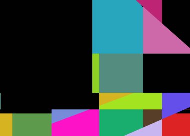 Geometrik soyutlama üretken sanat arkaplan çizimi