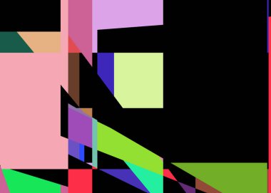 Geometrik soyutlama üretken sanat arkaplan çizimi