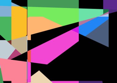 Geometrik soyutlama üretken sanat arkaplan çizimi