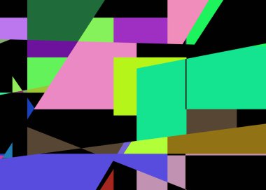 Geometrik soyutlama üretken sanat arkaplan çizimi