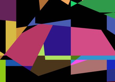 Geometrik soyutlama üretken sanat arkaplan çizimi