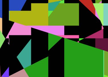 Geometrik soyutlama üretken sanat arkaplan çizimi