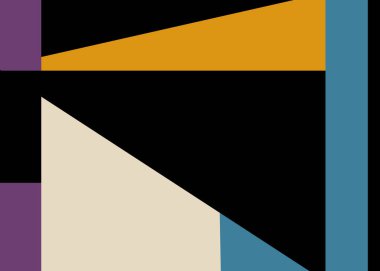 Geometrik soyutlama üretken sanat arkaplan çizimi