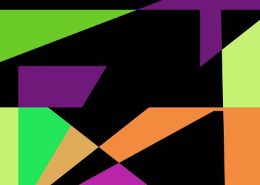 Geometrik soyutlama üretken sanat arkaplan çizimi