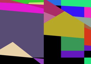 Geometrik soyutlama üretken sanat arkaplan çizimi