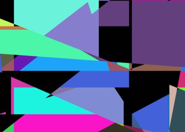 Geometrik soyutlama üretken sanat arkaplan çizimi