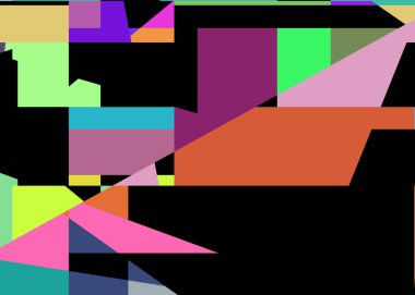 Geometrik soyutlama üretken sanat arkaplan çizimi