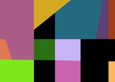 Geometrik soyutlama üretken sanat arkaplan çizimi