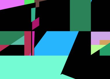 Geometrik soyutlama üretken sanat arkaplan çizimi