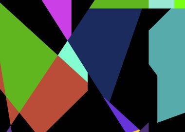 Geometrik soyutlama üretken sanat arkaplan çizimi