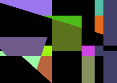 Geometrik soyutlama üretken sanat arkaplan çizimi