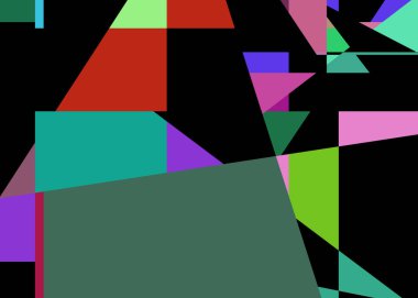 Geometrik soyutlama üretken sanat arkaplan çizimi