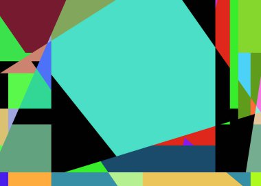 Geometrik soyutlama üretken sanat arkaplan çizimi