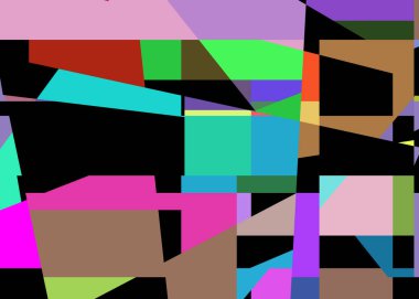 Geometrik soyutlama üretken sanat arkaplan çizimi