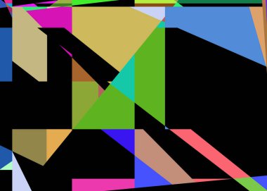 Geometrik soyutlama üretken sanat arkaplan çizimi