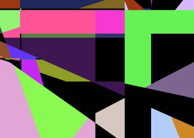 Geometrik soyutlama üretken sanat arkaplan çizimi