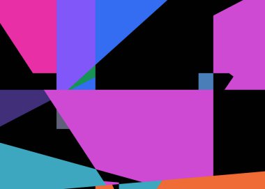 Geometrik soyutlama üretken sanat arkaplan çizimi