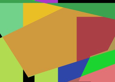 Geometrik soyutlama üretken sanat arkaplan çizimi