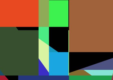 Geometrik soyutlama üretken sanat arkaplan çizimi