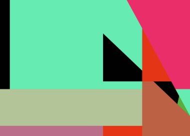 Geometrik soyutlama üretken sanat arkaplan çizimi