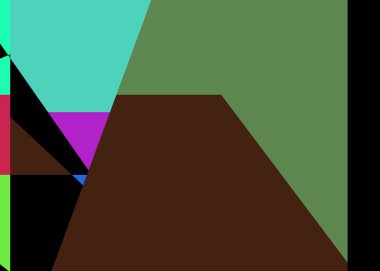 Geometrik soyutlama üretken sanat arkaplan çizimi