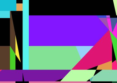 Geometrik soyutlama üretken sanat arkaplan çizimi