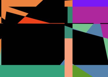 Geometrik soyutlama üretken sanat arkaplan çizimi