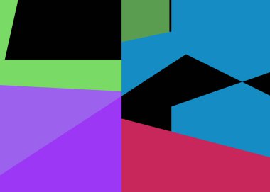 Geometrik soyutlama üretken sanat arkaplan çizimi