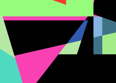 Geometrik soyutlama üretken sanat arkaplan çizimi