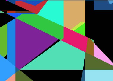 Geometrik soyutlama üretken sanat arkaplan çizimi