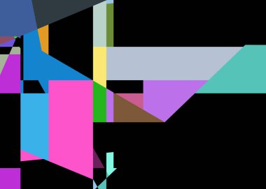 Geometrik soyutlama üretken sanat arkaplan çizimi