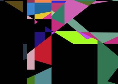 Geometrik soyutlama üretken sanat arkaplan çizimi