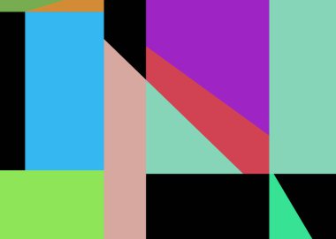 Geometrik soyutlama üretken sanat arkaplan çizimi