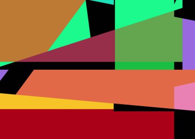 Geometrik soyutlama üretken sanat arkaplan çizimi