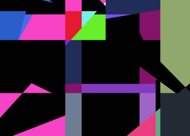 Geometrik soyutlama üretken sanat arkaplan çizimi