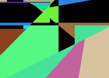 Geometrik soyutlama üretken sanat arkaplan çizimi