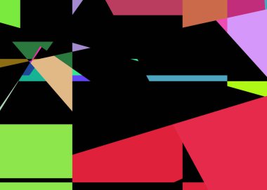 Geometrik soyutlama üretken sanat arkaplan çizimi