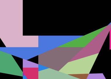 Geometrik soyutlama üretken sanat arkaplan çizimi