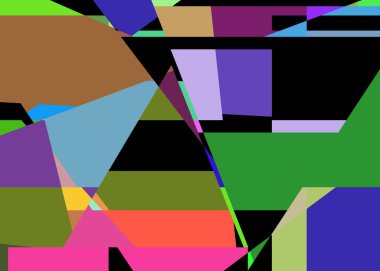 Geometrik soyutlama üretken sanat arkaplan çizimi