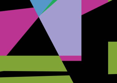 Geometrik soyutlama üretken sanat arkaplan çizimi