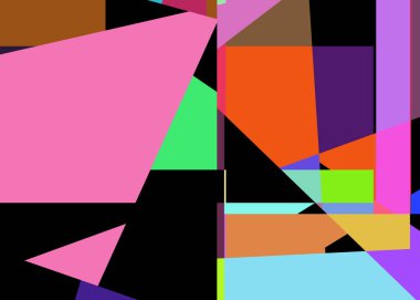 Geometrik soyutlama üretken sanat arkaplan çizimi