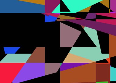 Geometrik soyutlama üretken sanat arkaplan çizimi