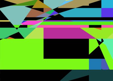 Geometrik soyutlama üretken sanat arkaplan çizimi