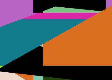 Geometrik soyutlama üretken sanat arkaplan çizimi