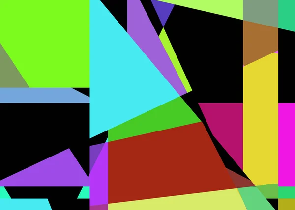 Geometric Abstraction Generative Art Background Art Illustration — Stockvektor