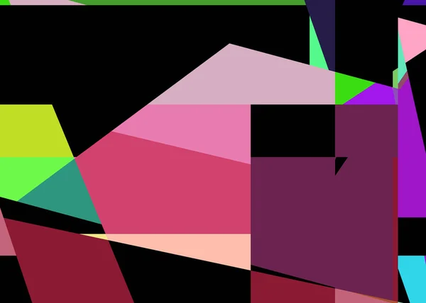 Geometric Abstraction Generative Art Background Art Illustration — ストックベクタ