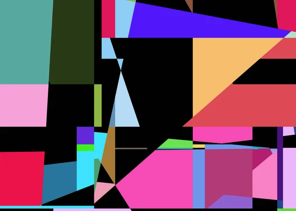 Geometric Abstraction Generative Art Background Art Illustration — Stockový vektor