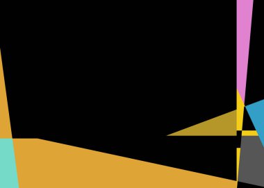 Geometrik soyutlama üretken sanat arkaplan çizimi