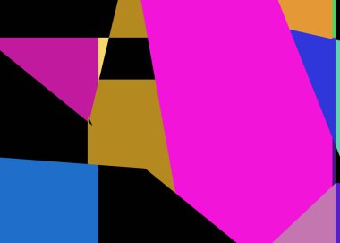 Geometrik soyutlama üretken sanat arkaplan çizimi