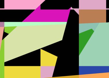 Geometrik soyutlama üretken sanat arkaplan çizimi